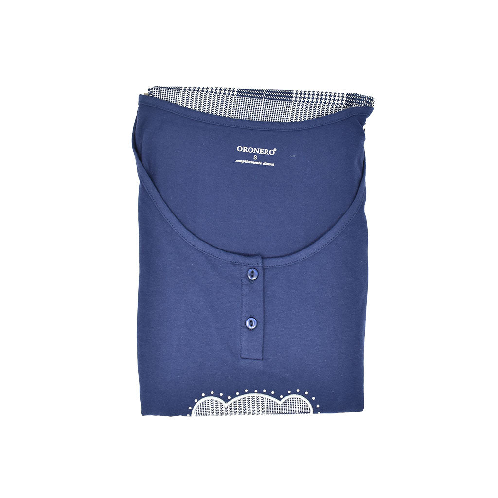 Pigiama In Cotone Per Donna - Set Estate Con Top Maniche Corte E Pantaloni Capri, Morbido E Comodo - Foto 6