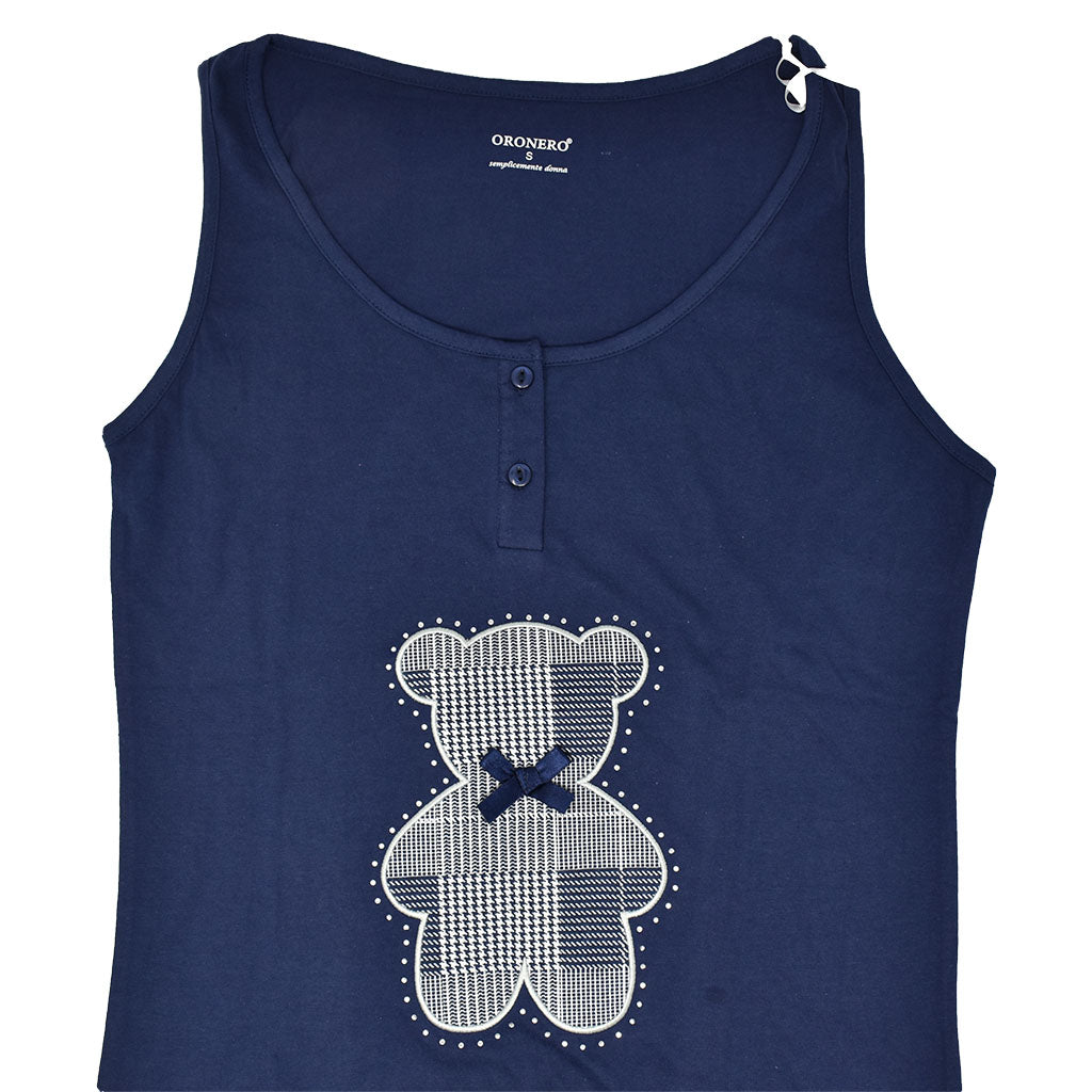 Pigiama In Cotone Per Donna - Set Estate Con Top Maniche Corte E Pantaloni Capri, Morbido E Comodo - Foto 5