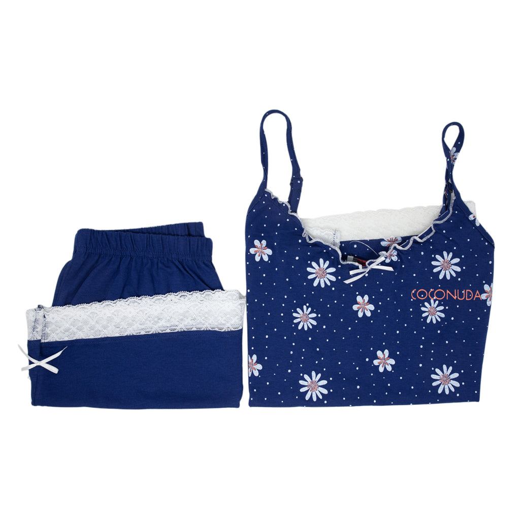 Pigiama Donna Canotta Pantaloncini Coconuda Flowers