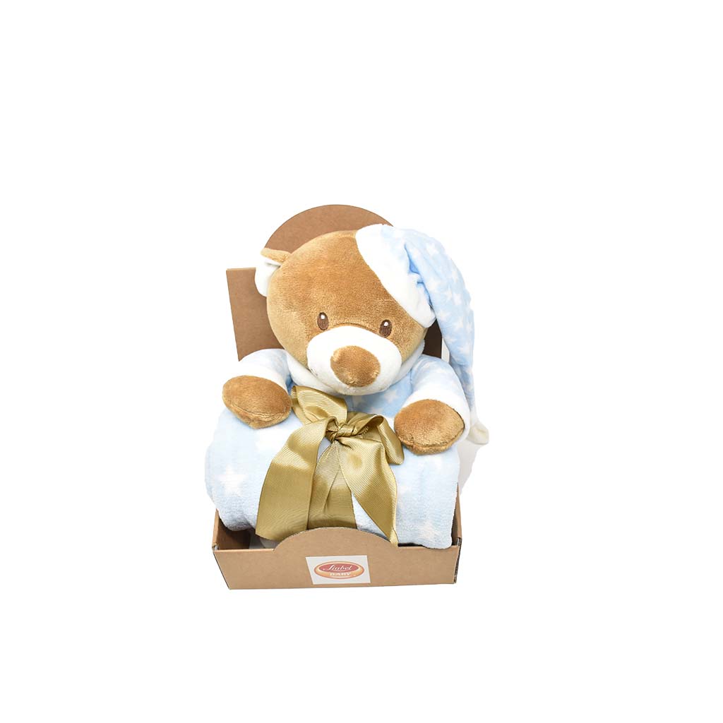 Plaid con Peluche Orsacchiotto Liabel
