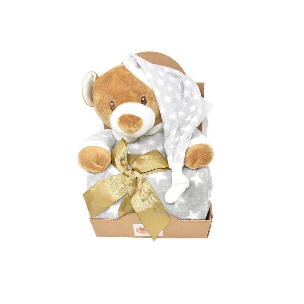 Plaid con Peluche Orsacchiotto Liabel