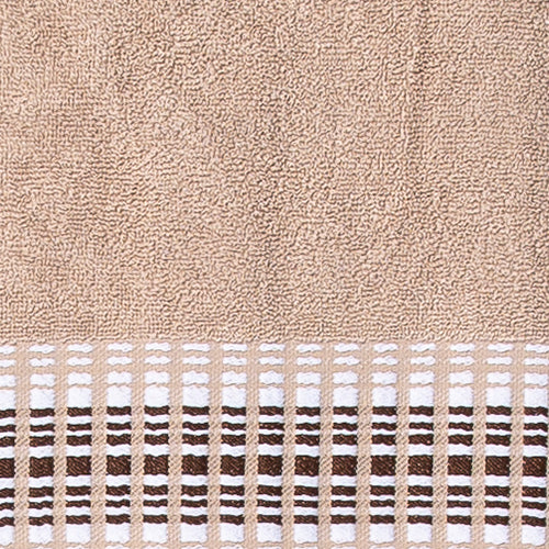 Asciugamano con Ospite Spugna Jacquard Rigato Lara Justin