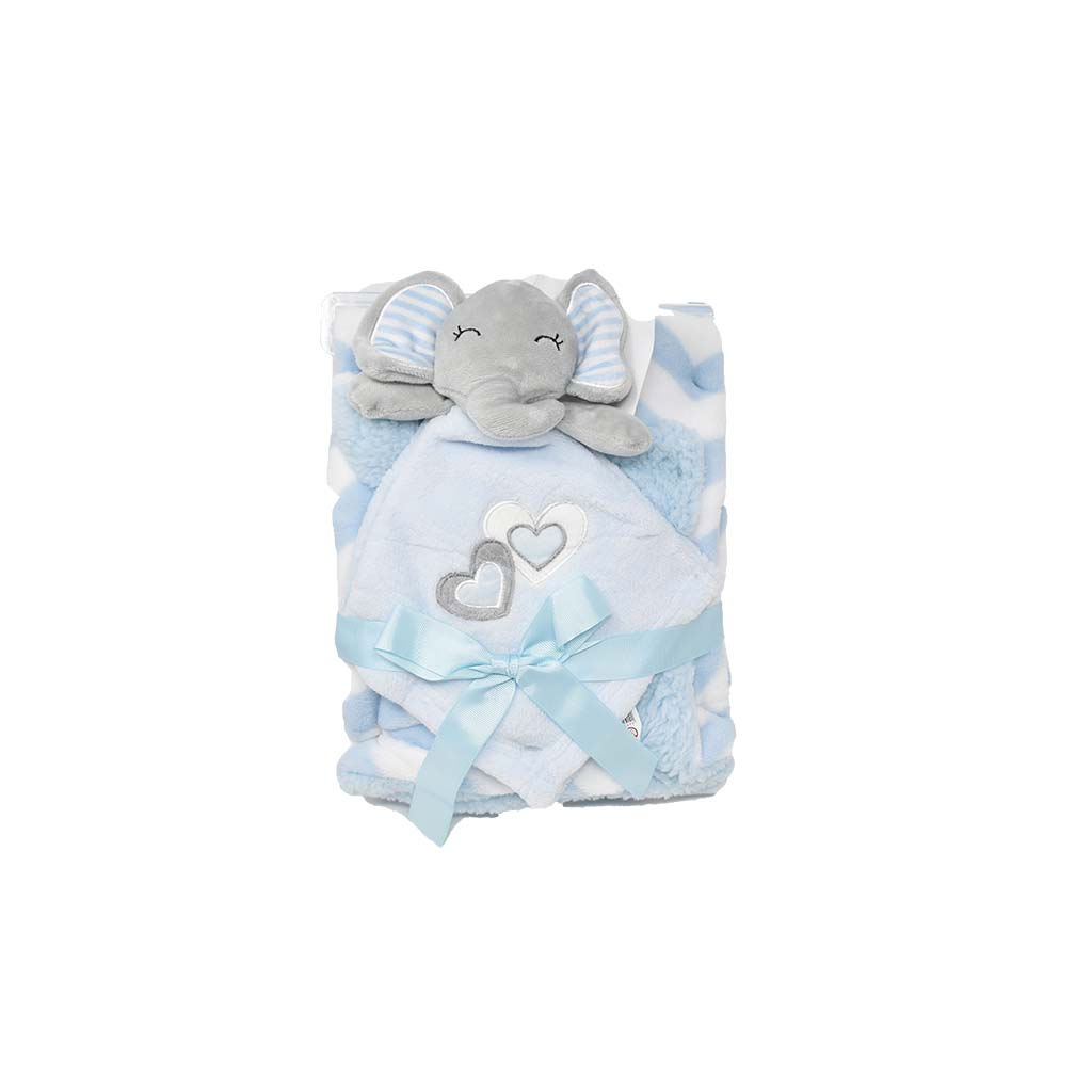 Plaid Agnellato con Pupazzo Liabel