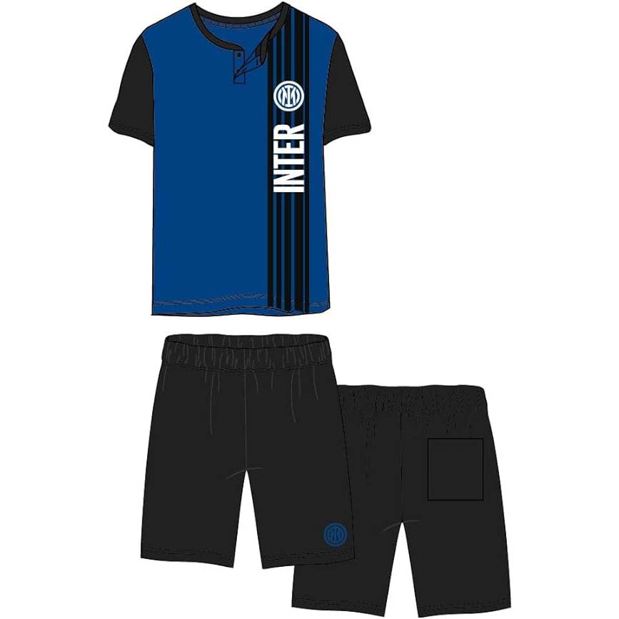 Pigiama Cotone Manica Corta Pantaloncini Inter