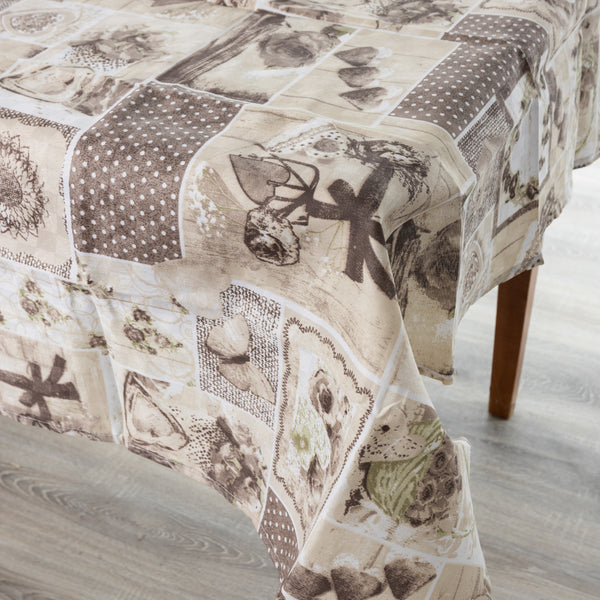 Tovaglia Antimacchia Elegant Shabby Beige My House