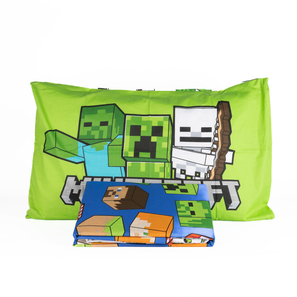 Completo Letto Cotone Singolo Novia Minecraft
