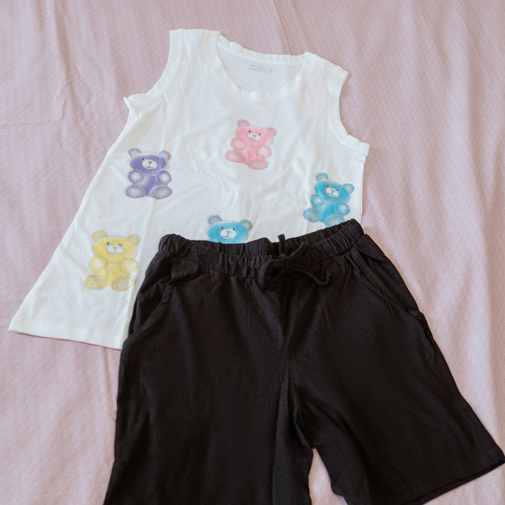 Pigiama Donna Cotone Canotta Pantaloncini Nacshua Tokyo