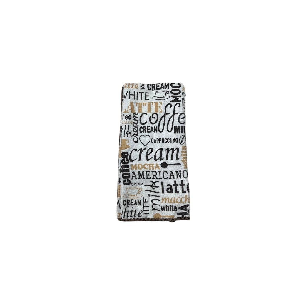 Set 4 Strofinacci Microfibra Coffee