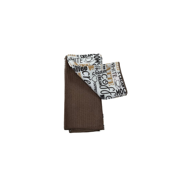 Set 4 Strofinacci Microfibra Coffee