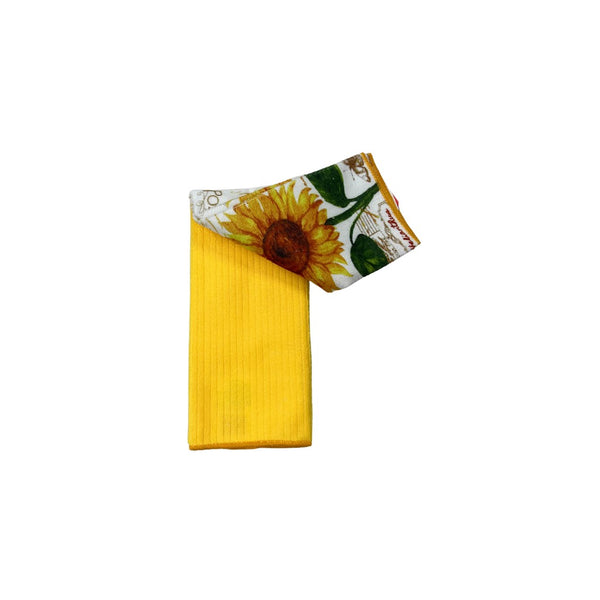 Set 4 Strofinacci Microfibra Girasoli