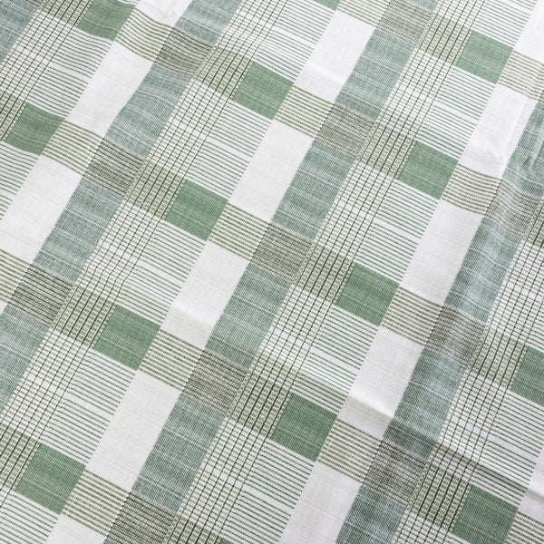 Tovaglia in Cotone Quadri Verde