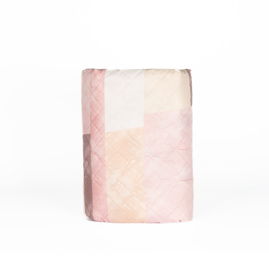 Trapuntino Italiano Geometrico Rosa Double Face