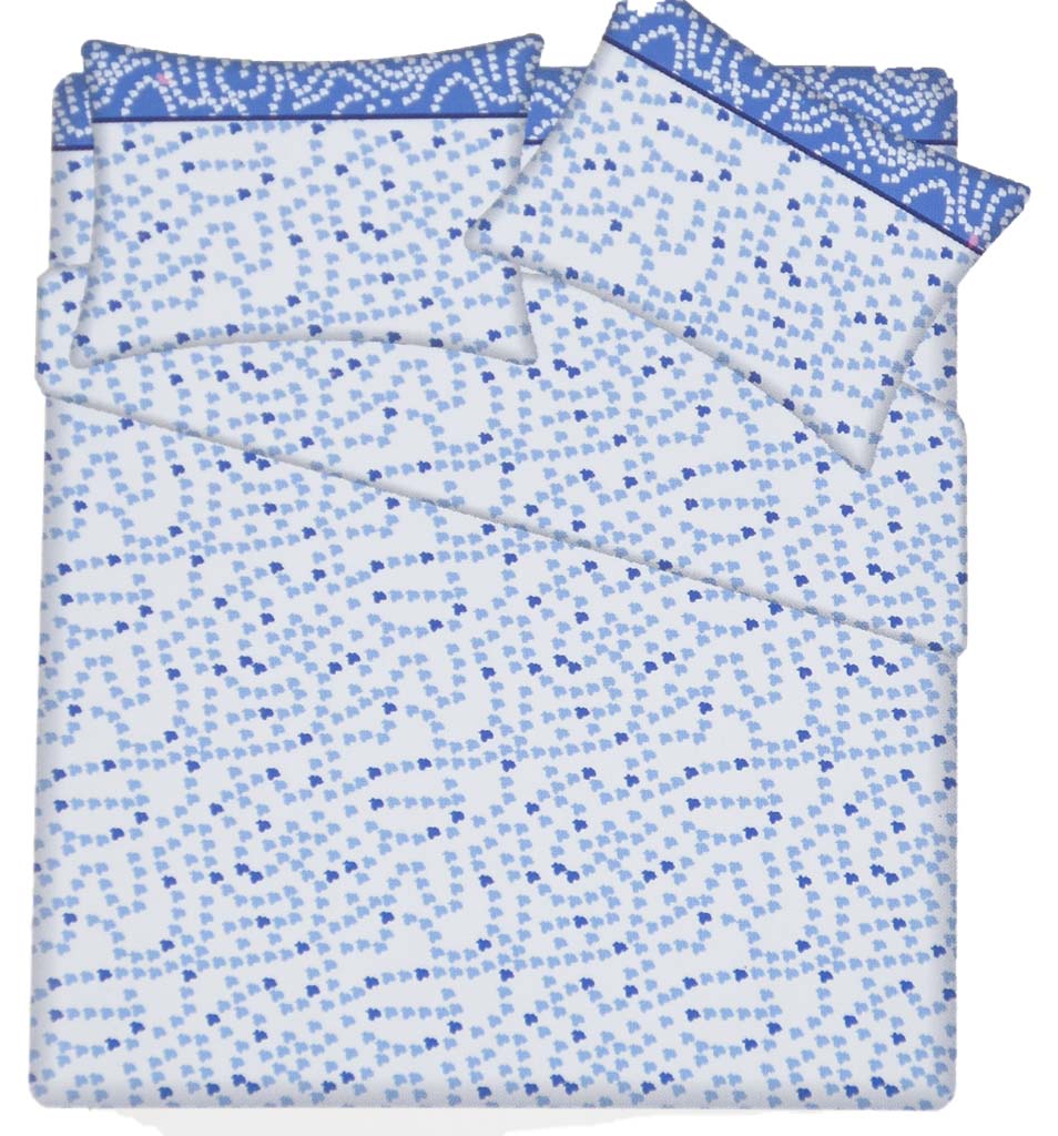 Completo Letto Cotone Lara Justin Farfalle