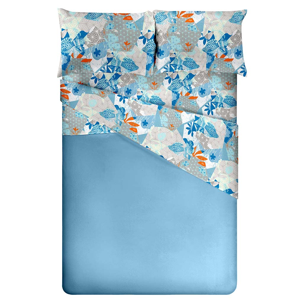 Completo Letto Cotone Liabel Carpa (disponibile solo singolo)