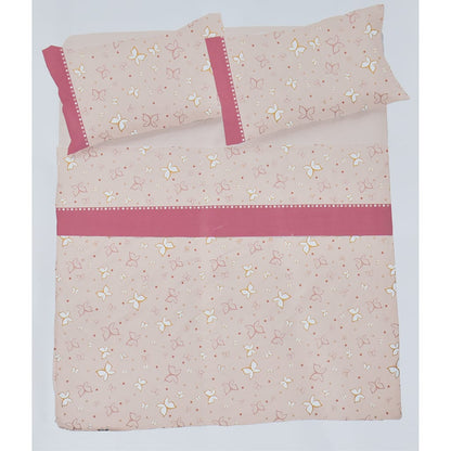 Completo Letto Matrimoniale Cotone Pompea Farfalle