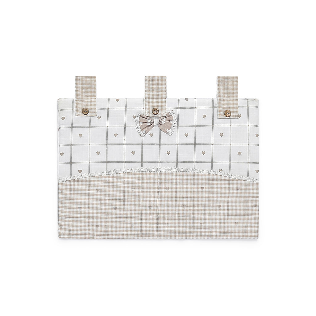 Copriforno Fiocco Quadri Beige