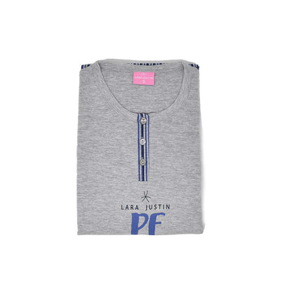 Pigiama Cotone Donna Maniche Corte Pinocchietto Lara Justin Peace 934