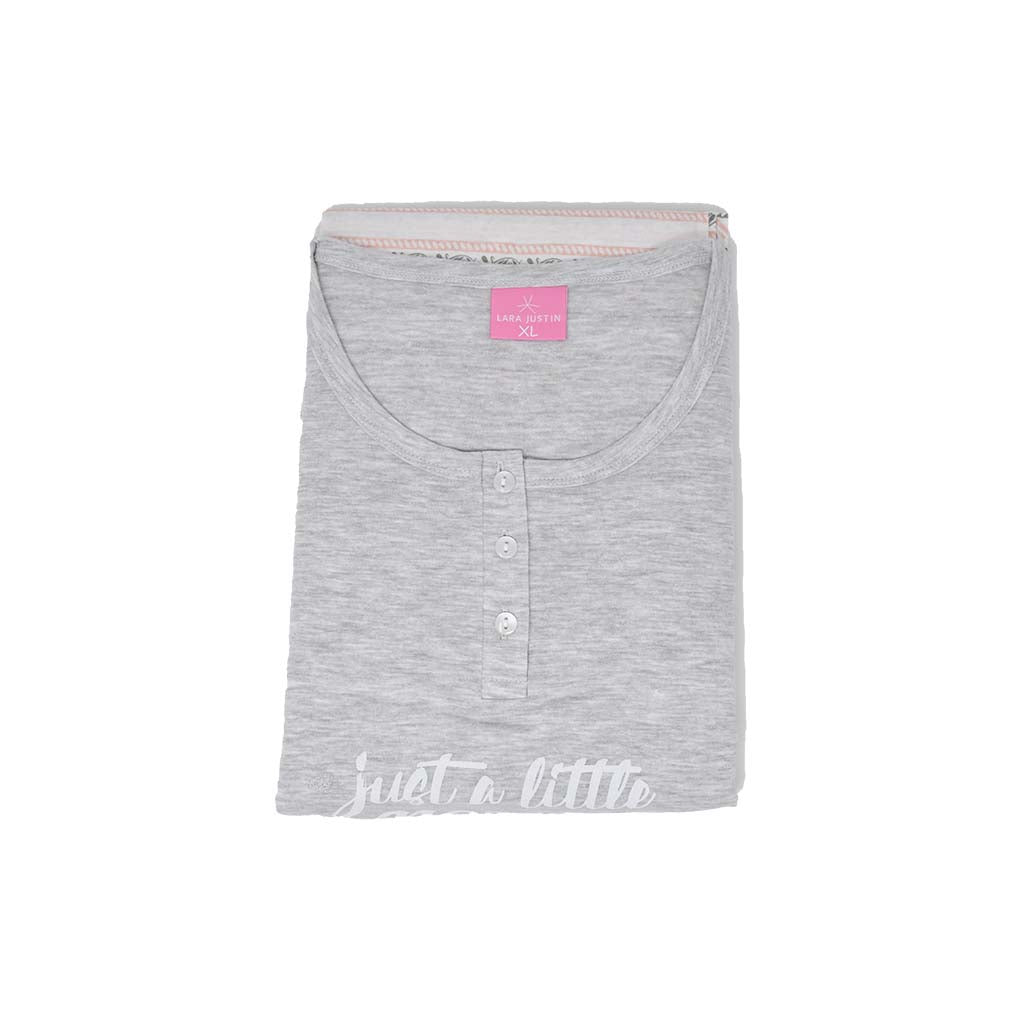 Pigiama Cotone Donna Maniche Corte Pantaloni a Pinocchietto Lara Justin Indiana 933