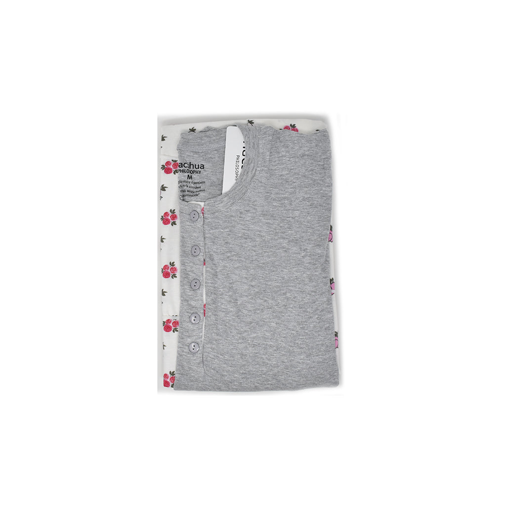 Pigiama Cotone Maniche Lunghe Donna Nacshua Brunetiere