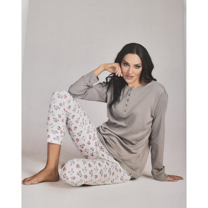 Pigiama Cotone Maniche Lunghe Donna Nacshua Brunetiere
