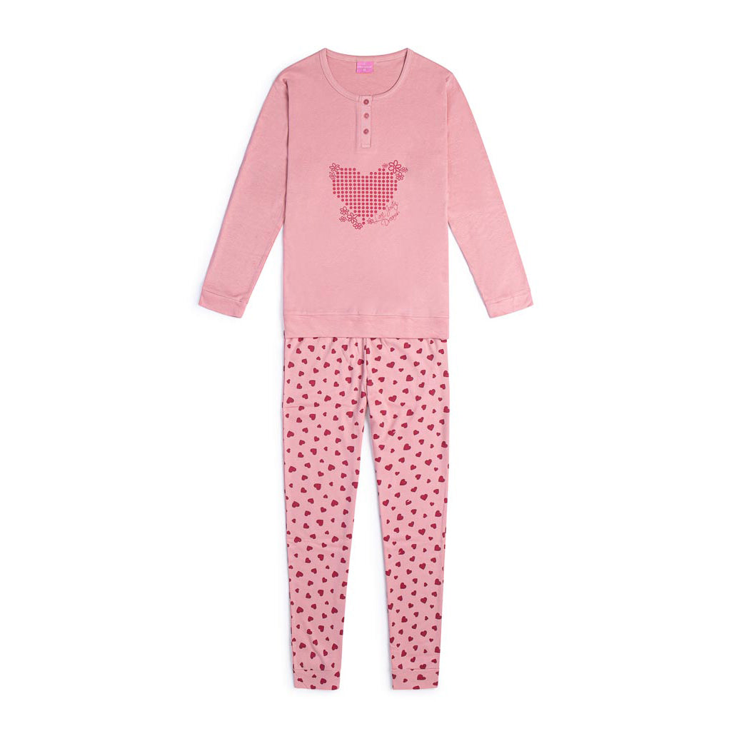 Pigiama caldo cotone donna Lara Justin 921