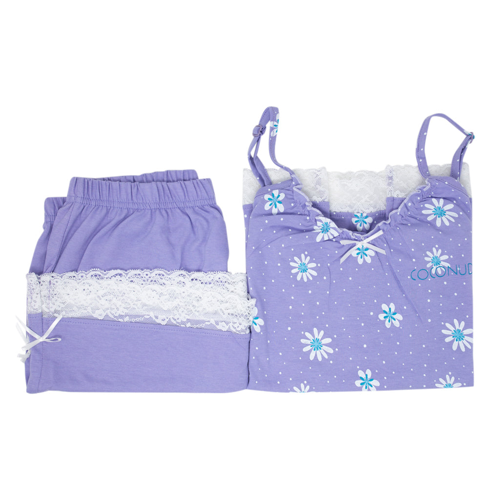 Pigiama Donna Canotta Pantaloncini Coconuda Flowers