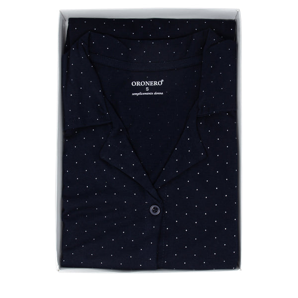 Pigiama Donna Maniche Corte e Pantaloncini Oro Nero
