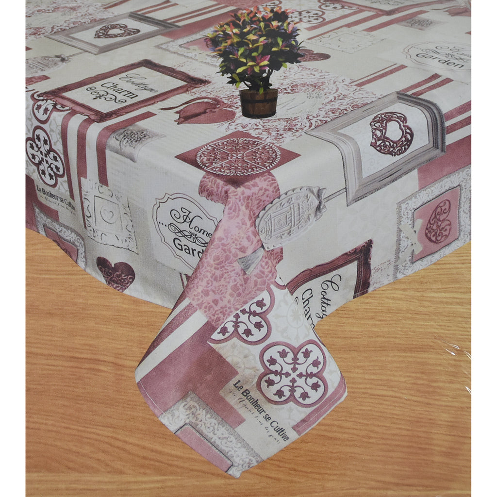 Tovaglia No Stiro Antimacchia My House Cottage Charme Cuore