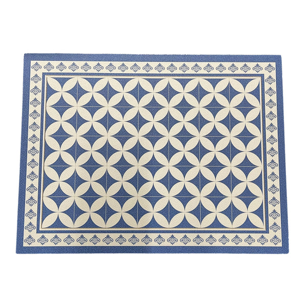 Tovaglietta Vinile Maiolica Blu