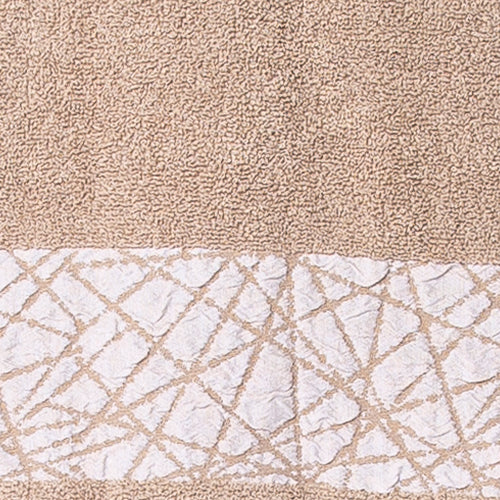 Asciugamano con Ospite con Balza Jacquard Geometrico Lara Justin