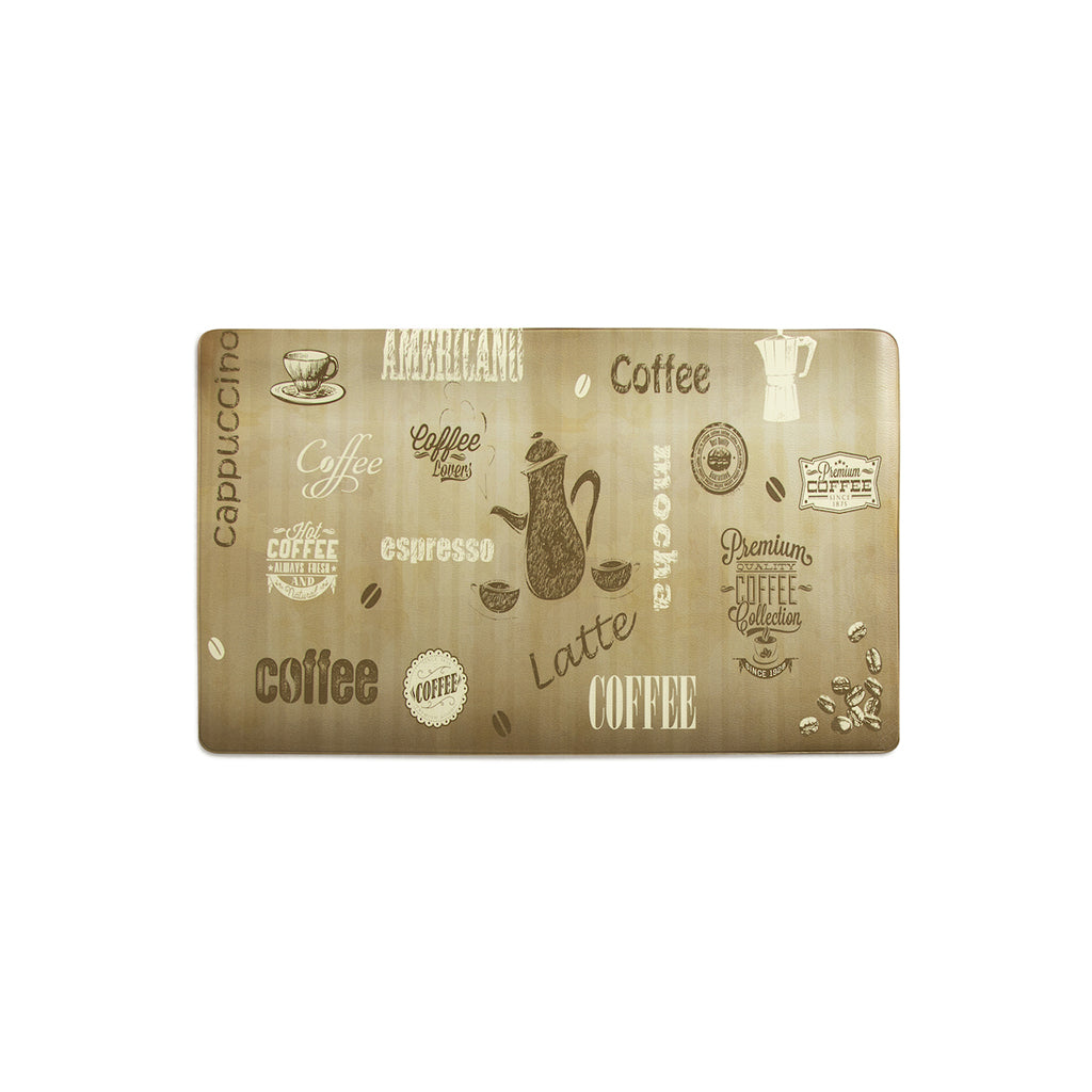 Tappeto in Pvc Stampato Iole Caffè Latte 45x75
