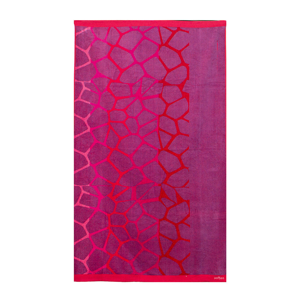 Telo Mare Spugna Jacquard Pompea Purple