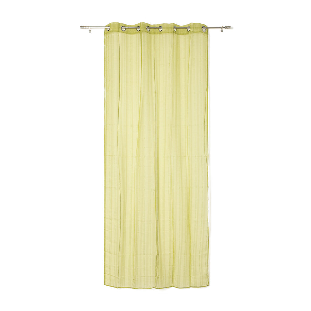 Tenda con Anelli Tinta Unita Ricamo Verticale Stripe