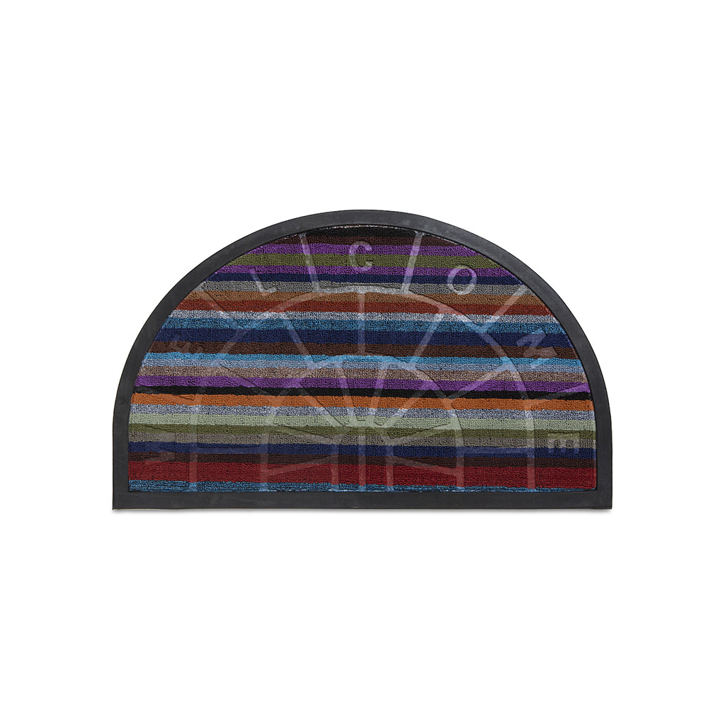 Zerbino Mezzaluna in Gomma Stampata Multicolor